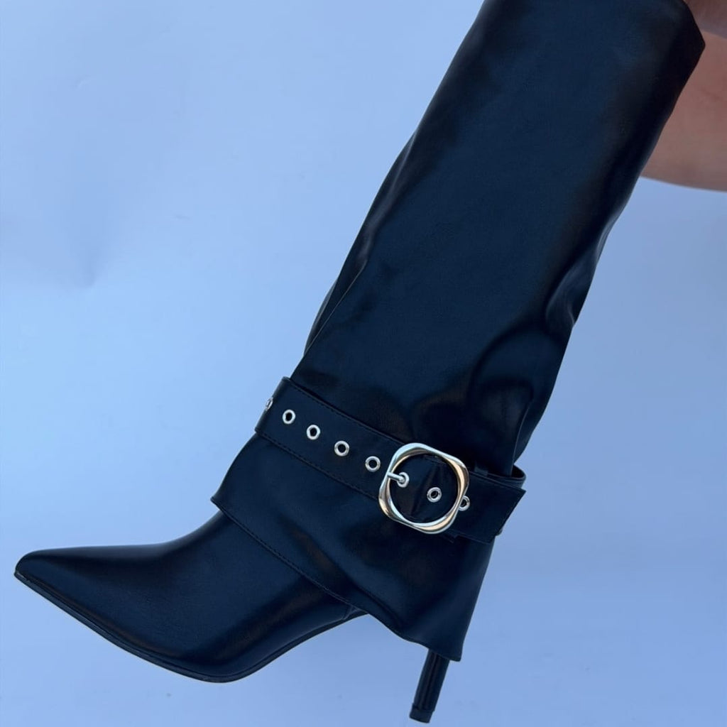 Bota 1 Hebilla negro