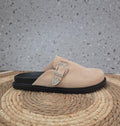 Zuecos beige